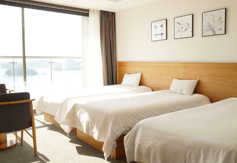 침대 두 개가 있는 객실